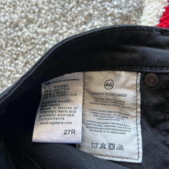 AG Adriano Goldsch  Black The Prima Cigarette Leg Jeans - Picture 6 of 6